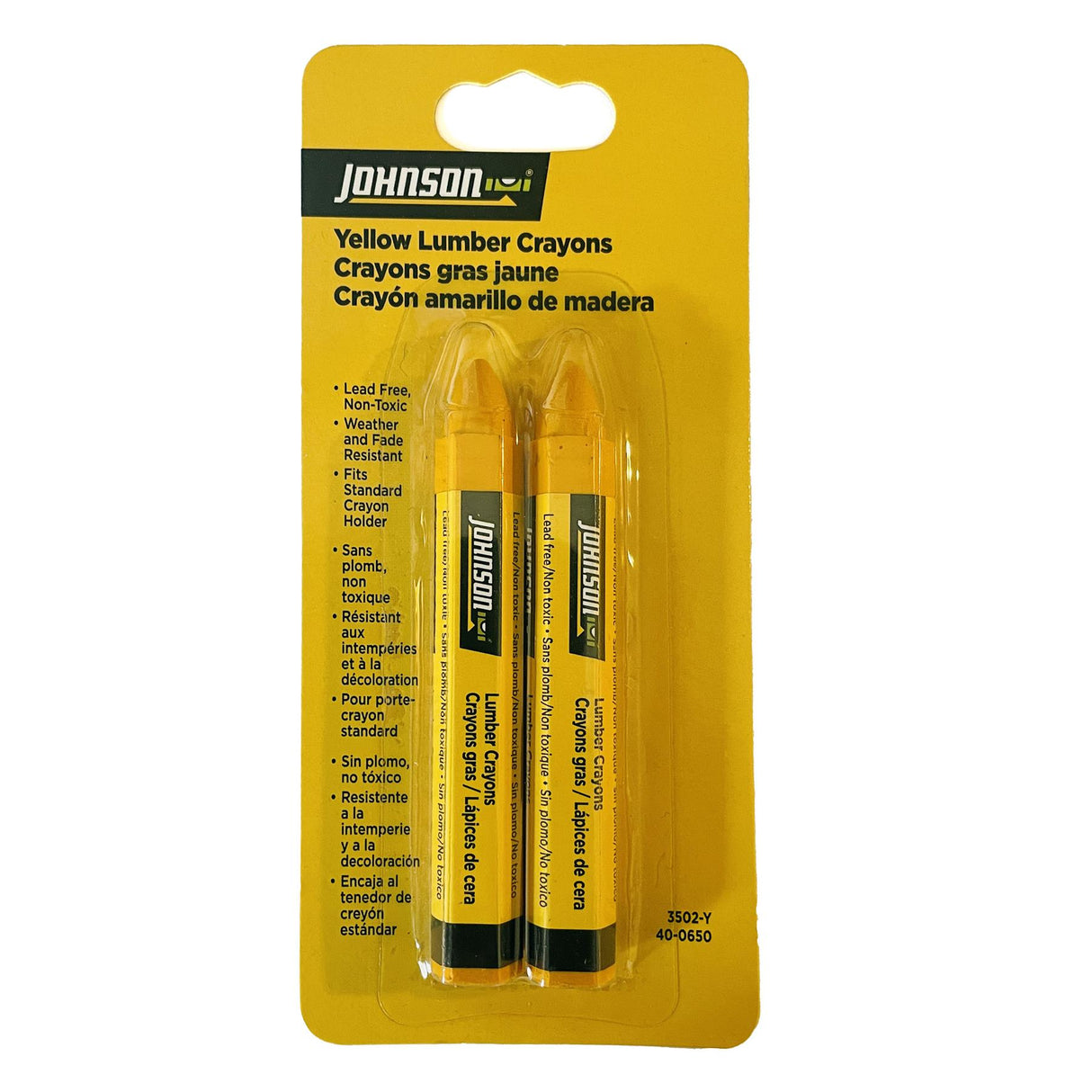 Johnson Yellow Lumber Crayons