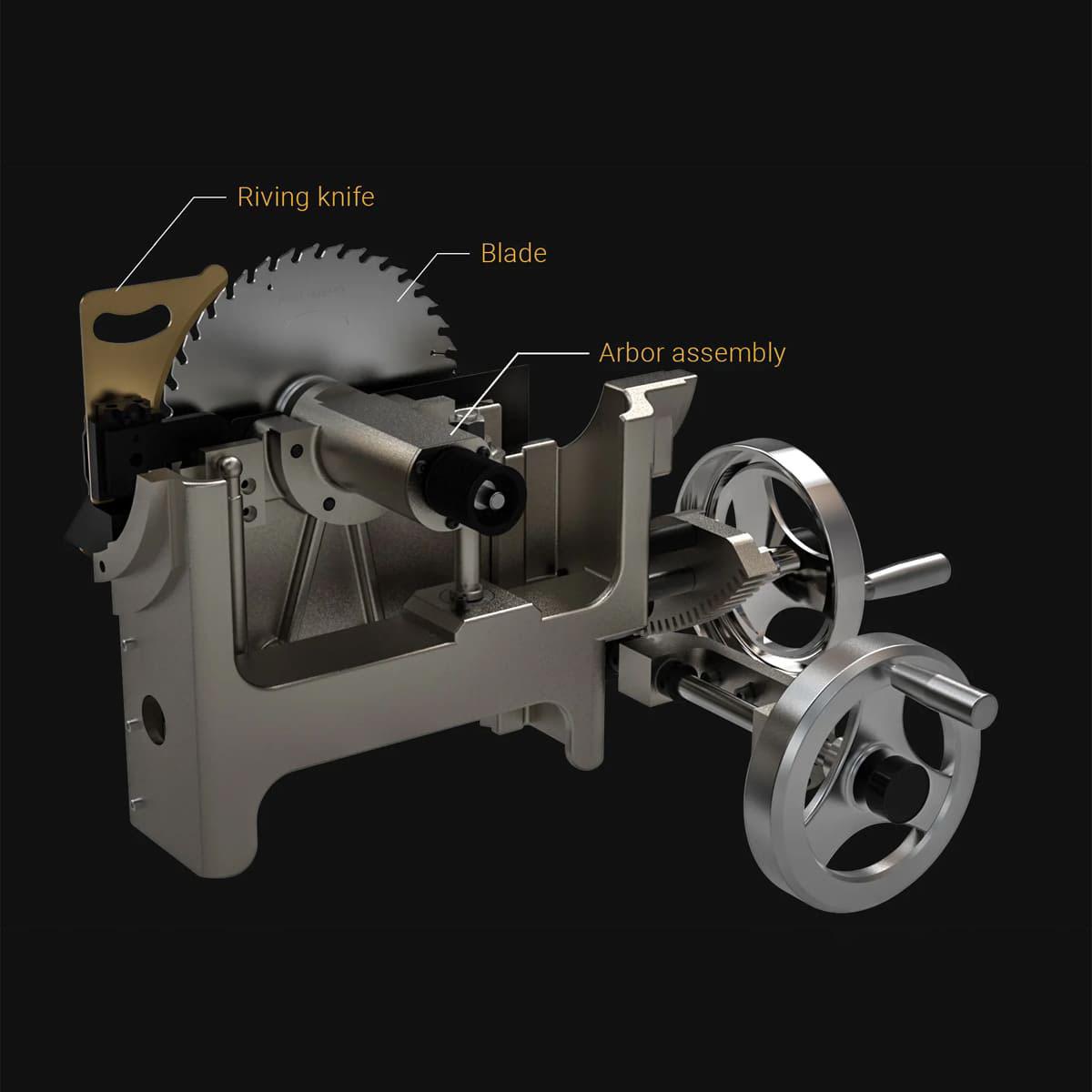 Harvey ALPHA HW110SE Table Saw with Compass ST-1500 Sliding Table