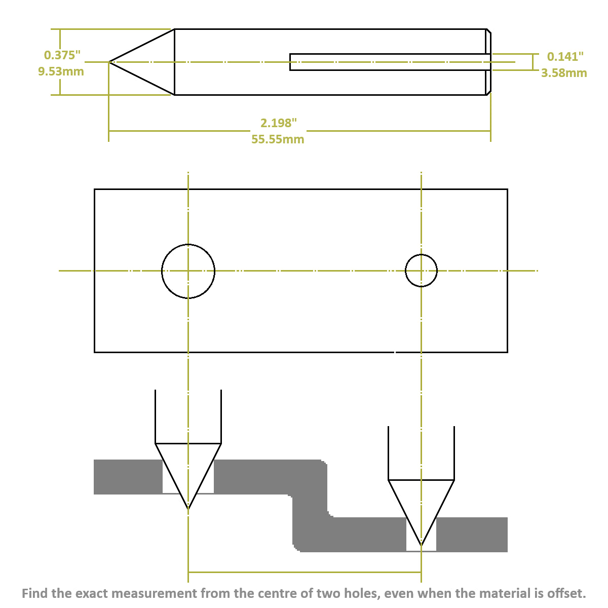 iGaging Caliper Centreline Gauge