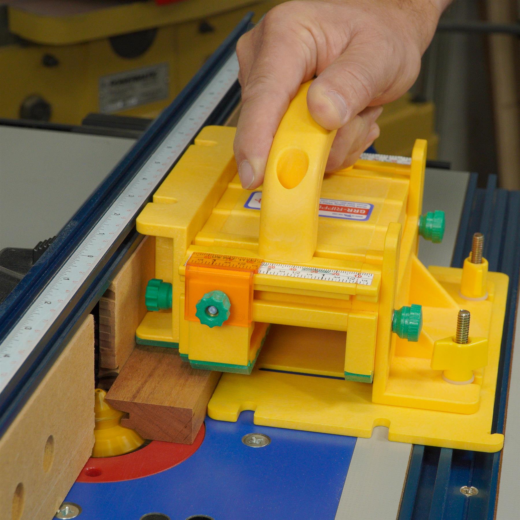 Microjig GRR-Ripper Advanced 3D Pushblock (2 Pack) For Table Saw, Router Table – Yellow