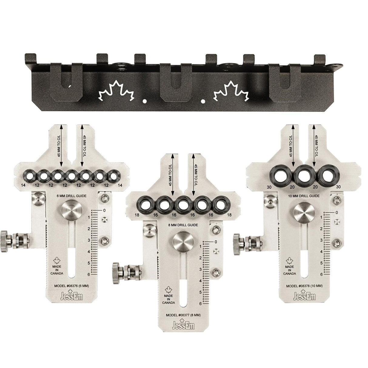 JessEm Stainless Steel Dowelling Jig Seasoned Professional Package (Metric)
