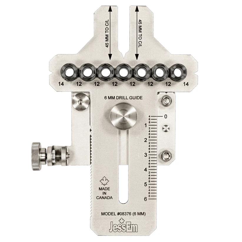 JessEm Stainless Steel Dowelling Jig - 6mm