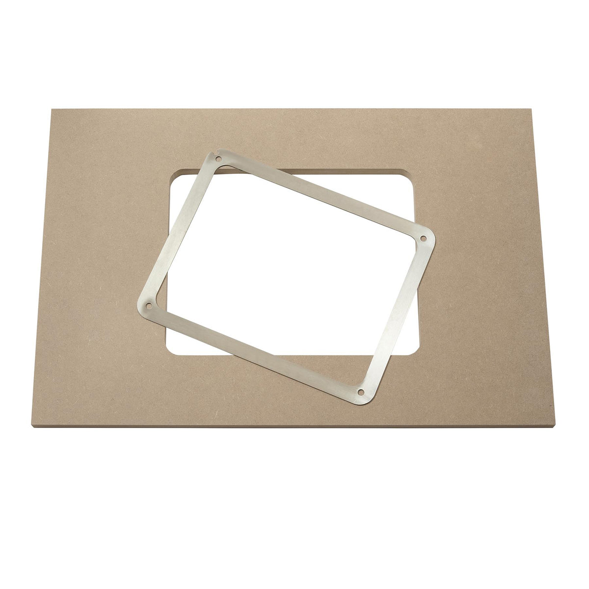 AUKTools Router Insert Plate Template and Steel Insert Pad Wood
