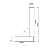 Verum Precision Engineer's Square - 225mm (9")
