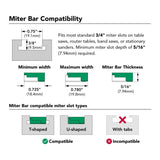 Micro Jig ZEROPLAY Miter Bar (Single)