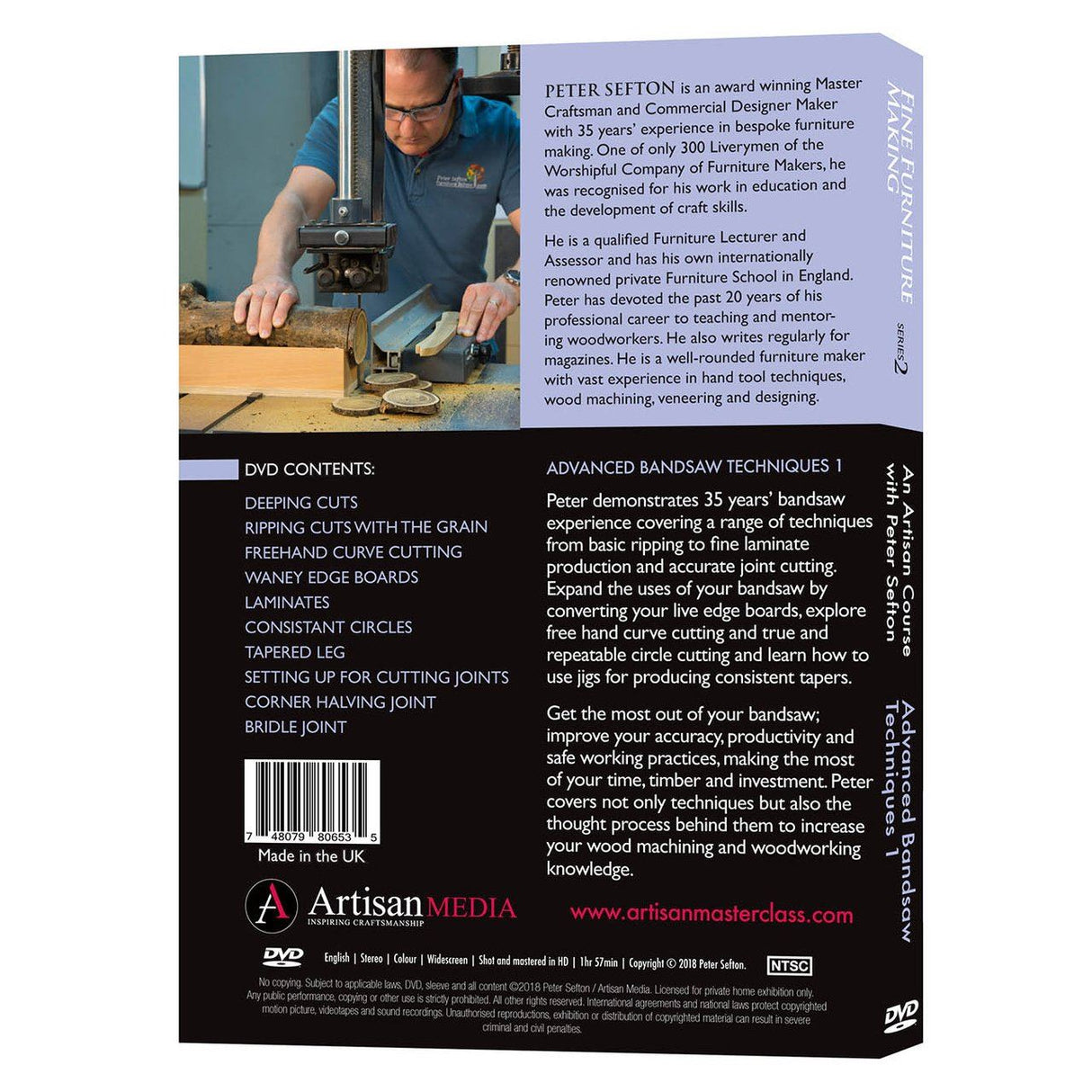 Peter Sefton Advanced Bandsaw Techniques 1 DVD