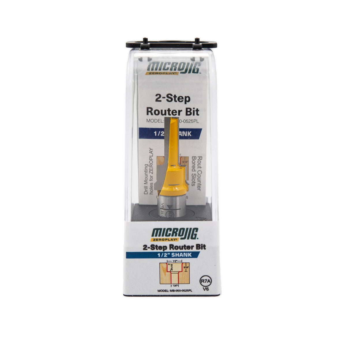 Micro Jig ZEROPLAY 2-Step Plunge Bit - 1/2" Shank