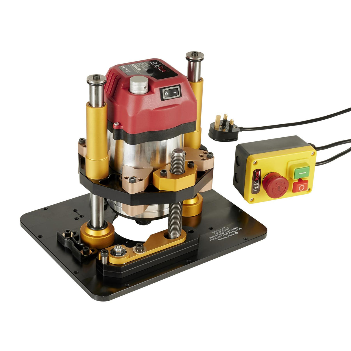 INCRA Mast-R-Lift II and AUKTools Router Motor 2400W with NVR Switch