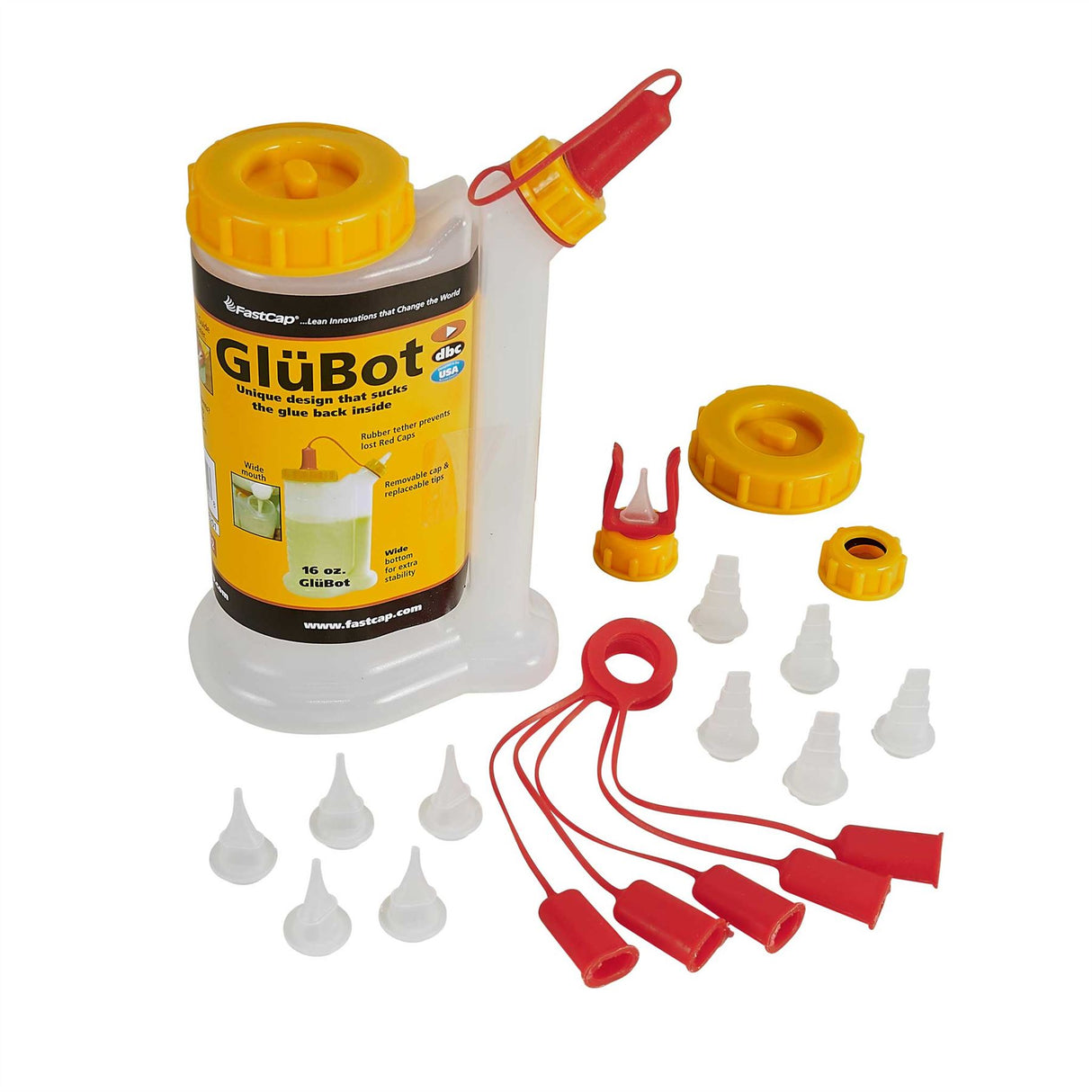 FastCap GluBot Glue Bottle and Tip Kit - 16 oz