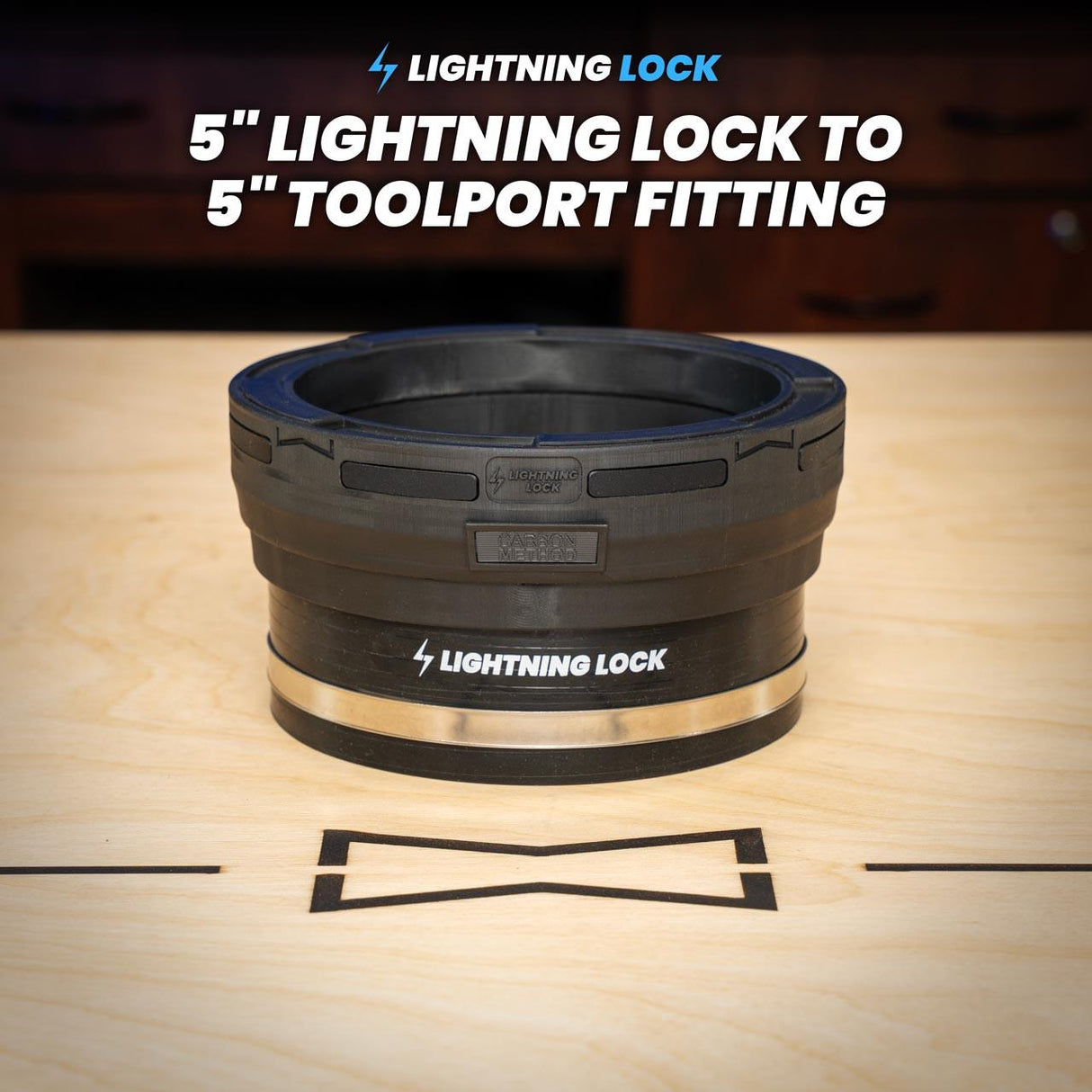 Lightning Lock 127mm/5" Standard to 127mm/5" ToolPort Fitting