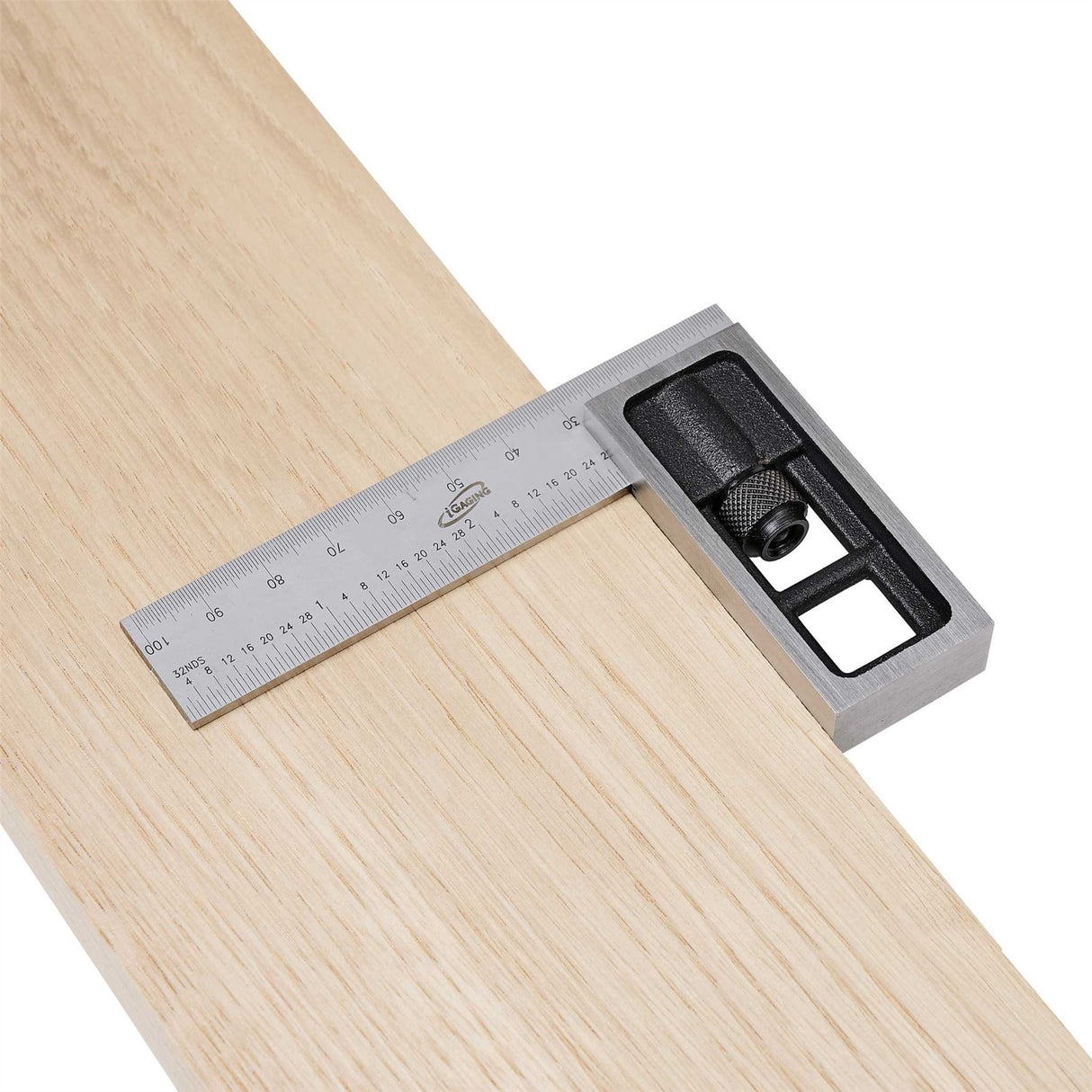 iGaging Precision Double Square 100mm/4" Dual Scale