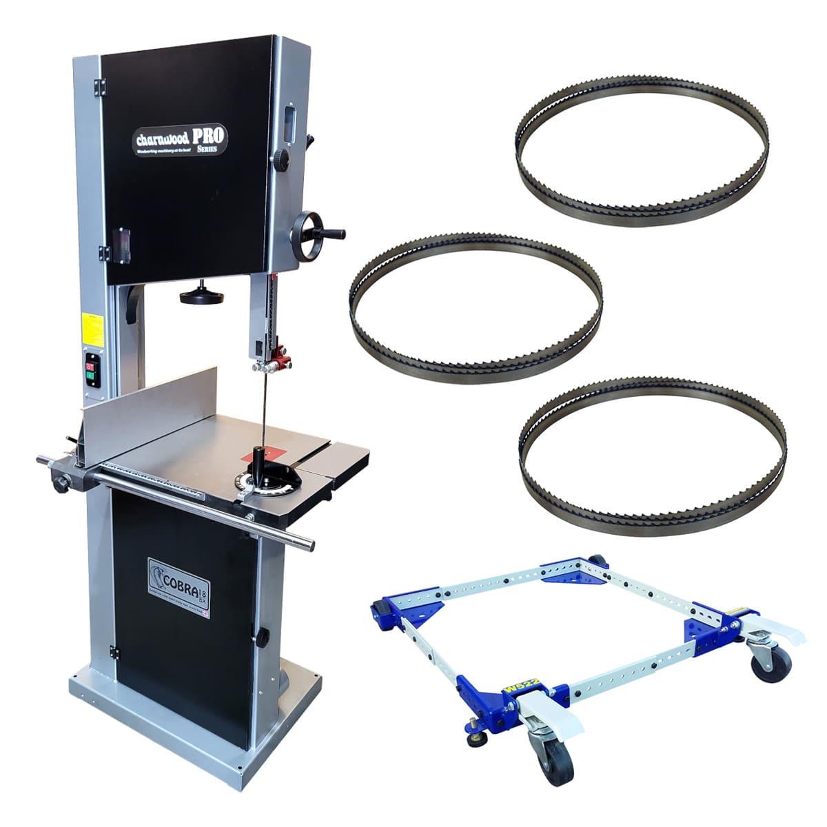 Charnwood Cobra C18BX 18″ Bandsaw Bandsaw With 3 Extra Blades & Wheel Kit