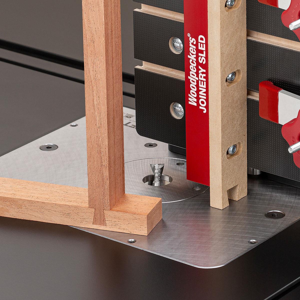 Woodpeckers Joinery Sled with Rack-It