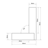Verum Precision Engineer's Square - 75mm (3")