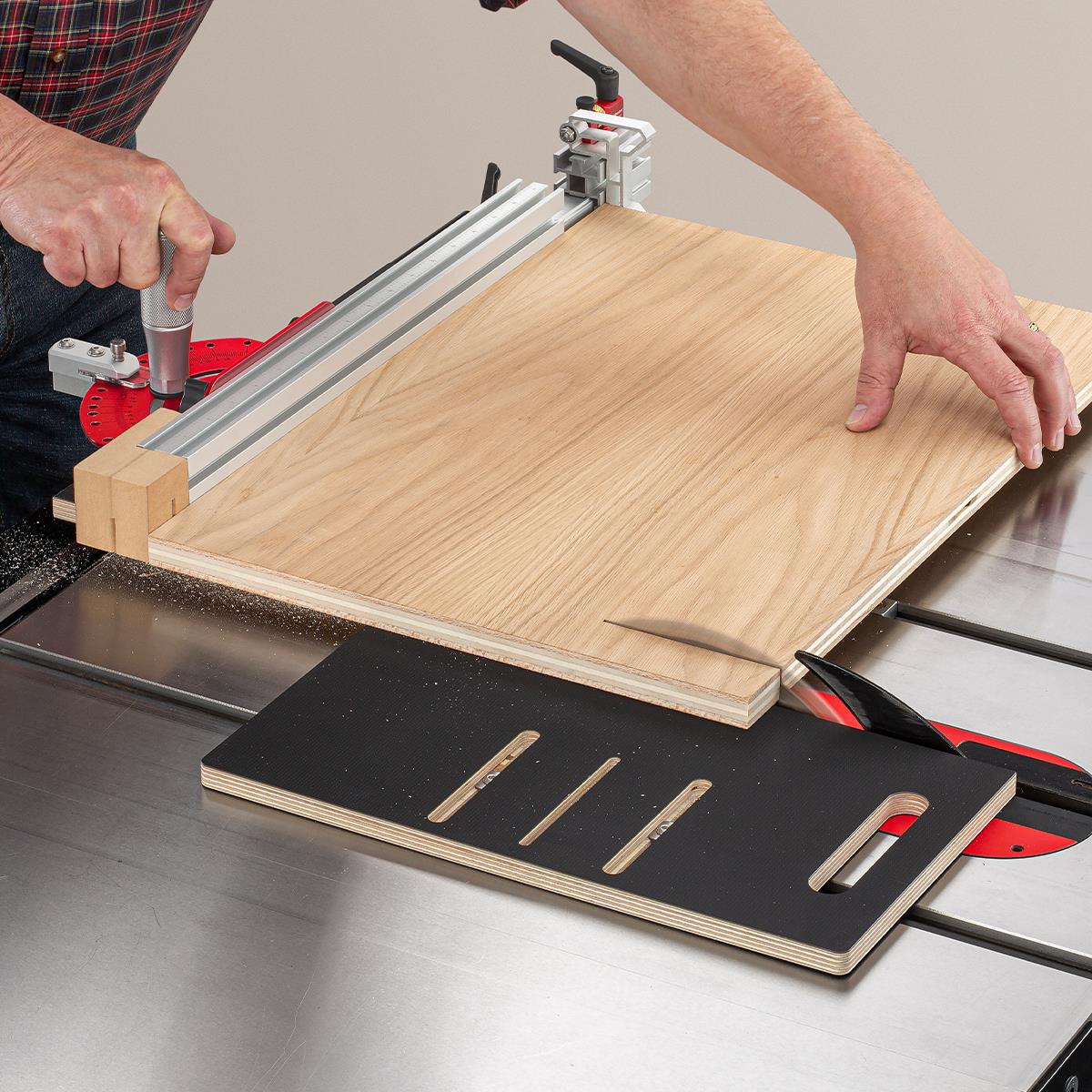 Woodpeckers In-DEXABLE Miter Sled with Drop Zone