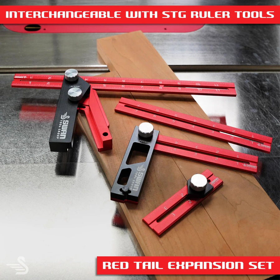 Swan Tool Group RED TAIL Ruler Set – Wood Workers Workshop