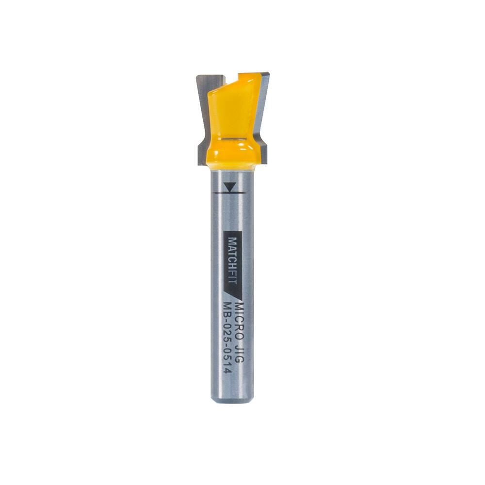 Micro Jig MATCHFIT Dovetail Router Bit (14 Degree) 1/4" Shank