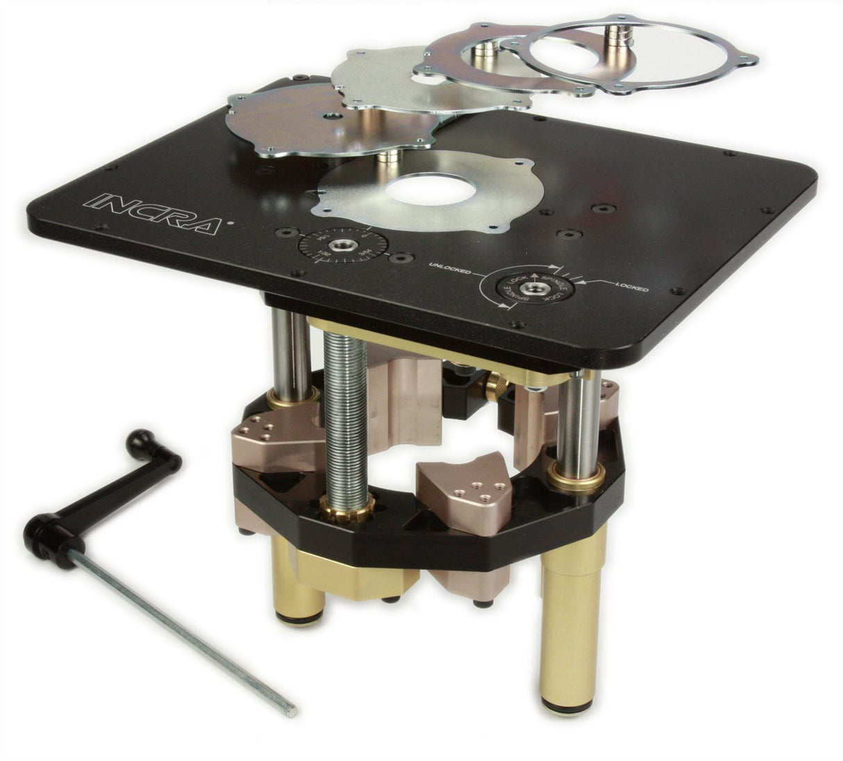 INCRA Mast-R-Lift II and AUKTools Router Motor 2400W with Speed Control NVR Switch (EU Plug)