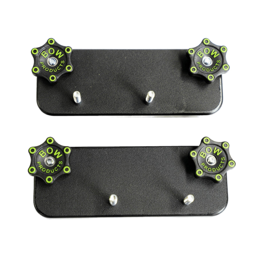 Bow Products XTs Xtender Fence Mounting Brackets on a white background.