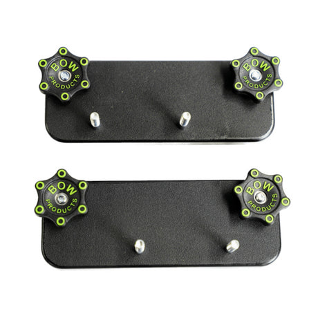 Bow Products XTs Xtender Fence Mounting Brackets on a white background.