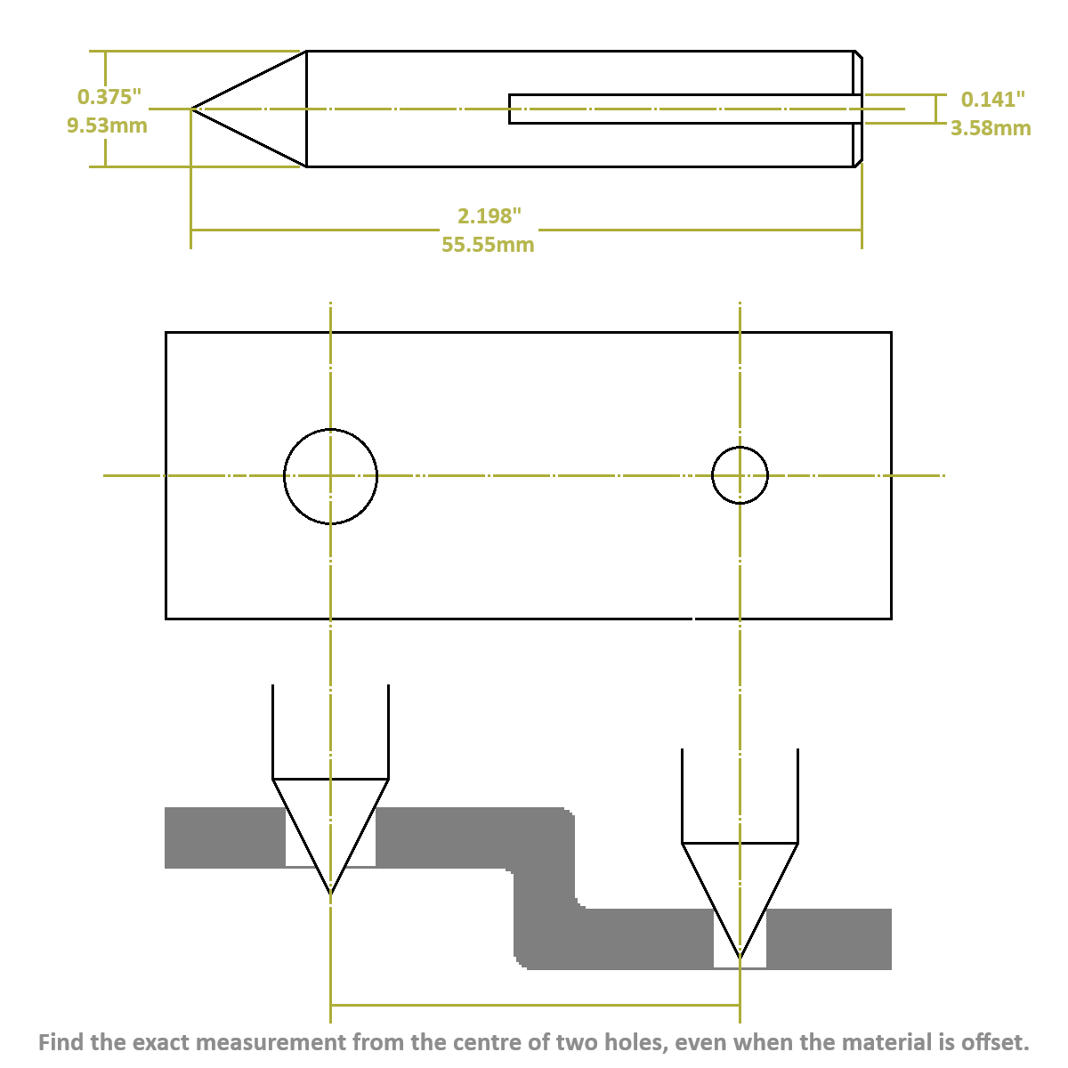 iGaging Caliper Centreline Gauge