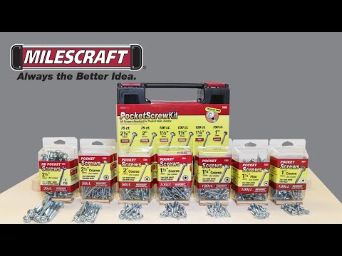 Milescraft 1-1/4" Pocket Screws - Coarse (100 Pack)