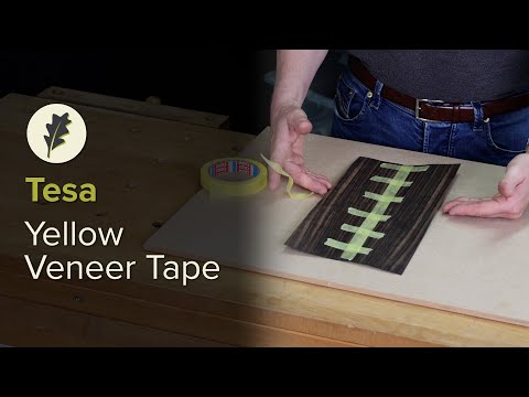 Tesa Yellow Cold Press Veneer Tape 19mm