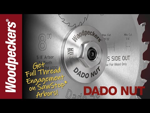 Woodpeckers Dado Nut for SawStop Table Saws