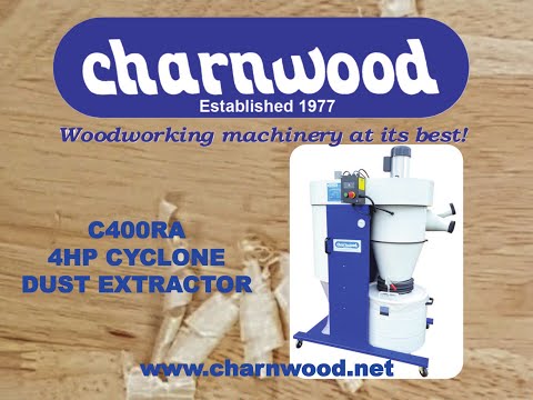 Charnwood HEPA C400RA 4hp 240v Cyclone Extractor with Remote Start & Auto Filter Cleaning