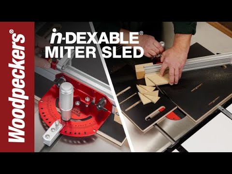 Woodpeckers In-DEXABLE Miter Sled with Drop Zone