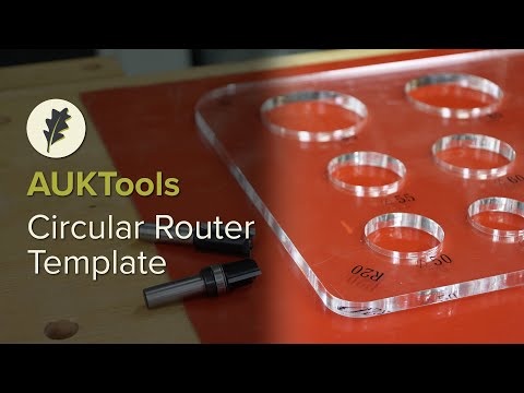AUKTools Circular Router Inlay Template