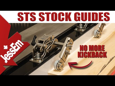 JessEm Clear-Cut STS Stock Guides video demo – no more kickback, safe stock control for table saws.