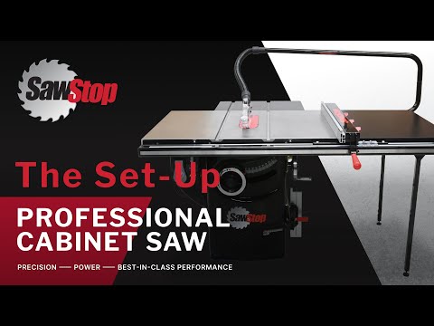 SawStop Professional Cabinet Saw with Floating Arm Dust Collection