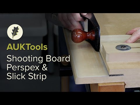 AUKTools Shooting Board Perspex Strip - 600mm x 40mm x 4mm