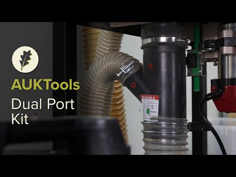 AUKTools Dust Extraction Control Dual Port Kit