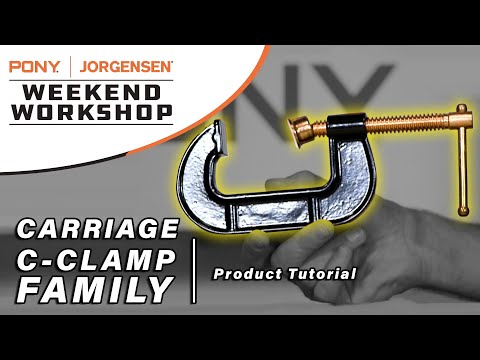 Pony Heavy-Duty Drop-Forged C-Clamp 6"