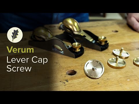 Verum Solid Brass Adjustment Wheel (Lever Cap Screw) for Block Planes