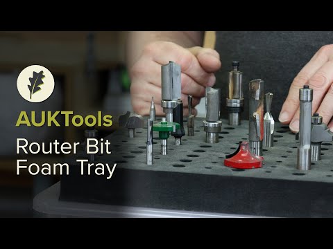 AUKTools Router Bit Foam Tray