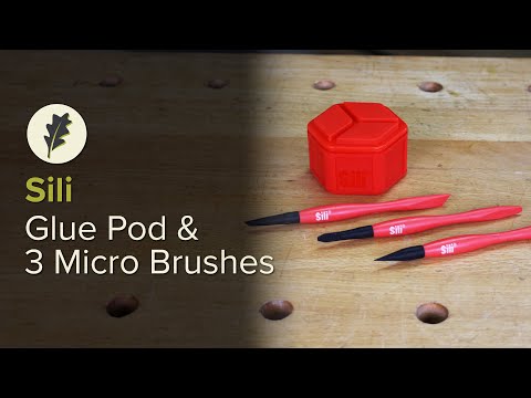 Sili Glue Pod and 3 Micro Brushes