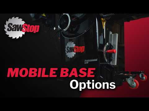 SawStop Industrial Cabinet Saw Mobile Base with PCS Conversion Kit Assembly